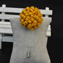 Hot Fashion Male Accessories Vintage Brooches For Wedding Brooch Bouquet Men Suits Handmade Wool Fabric Lapel Pins Uxedo Corsage
