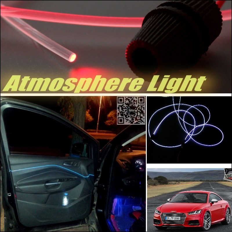 Car Atmosphere Light Fiber Optic Band For Audi TT TTS 1994 up Interior Refit Uniformity No Dizzling Cab Inside DIY Air light