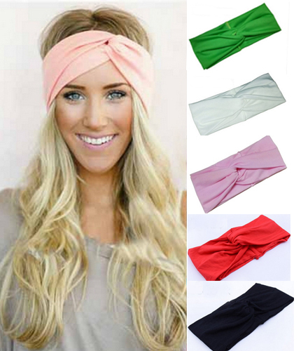 1 Piece Women Elastic Stretch Cotton Twist Headban...