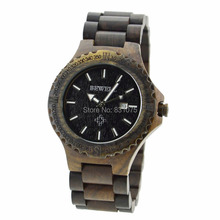 Unique design Japan movement fashion Bewell Wood Wooden Watch