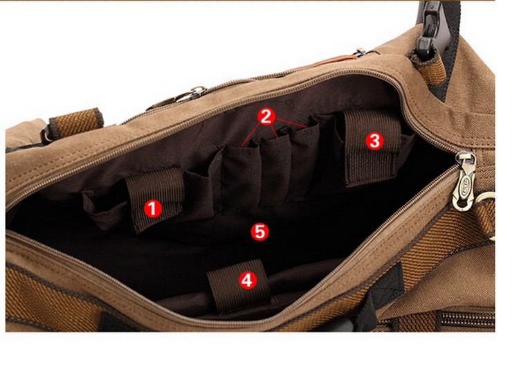 Military Tactical Backpack Men Large Capacity Multifunctional Fashion Canvas Backpack Shoulder bag men messenger travel bag (1)