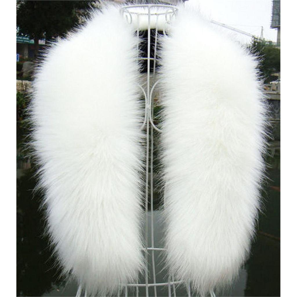 white fox fur collar