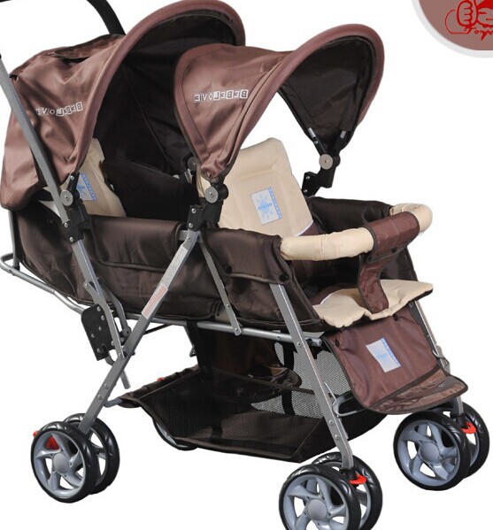 Twins-baby-stroller-baby-car-rear-seat-folding-double