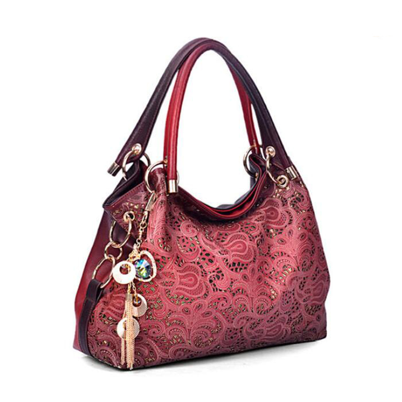 Wholesale Women leather handbags brand famous bag ladies high quality pu leather shoulder bags ...