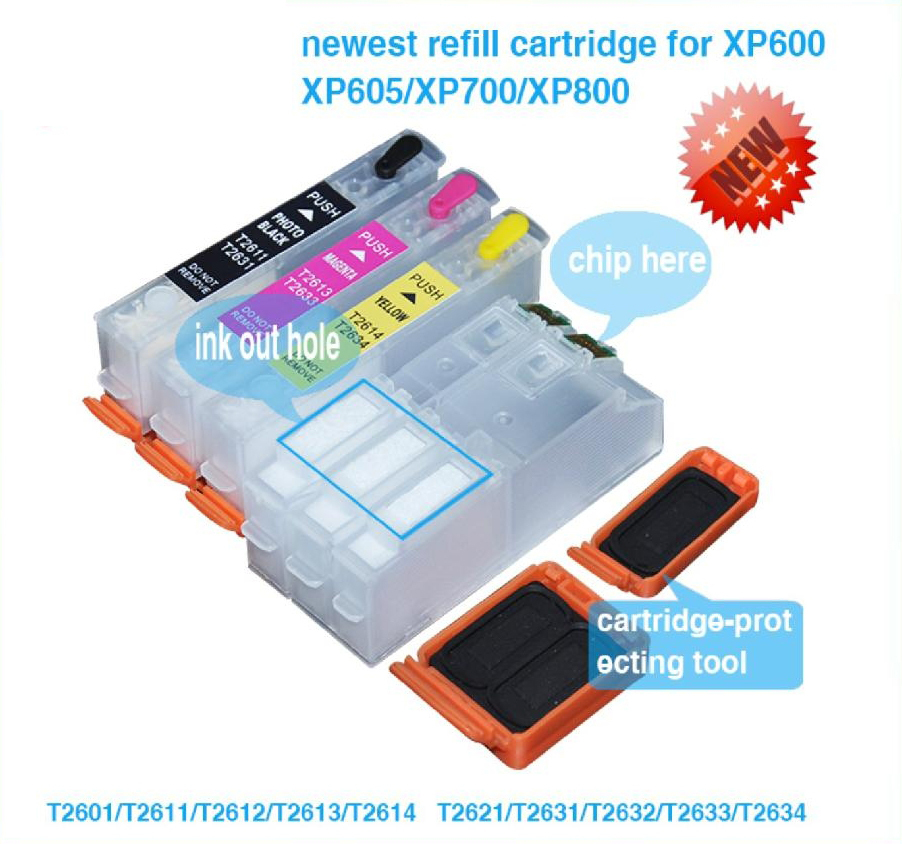 T2601/T2621 refillable ink cartridge for Epson XP 510/XP ...
