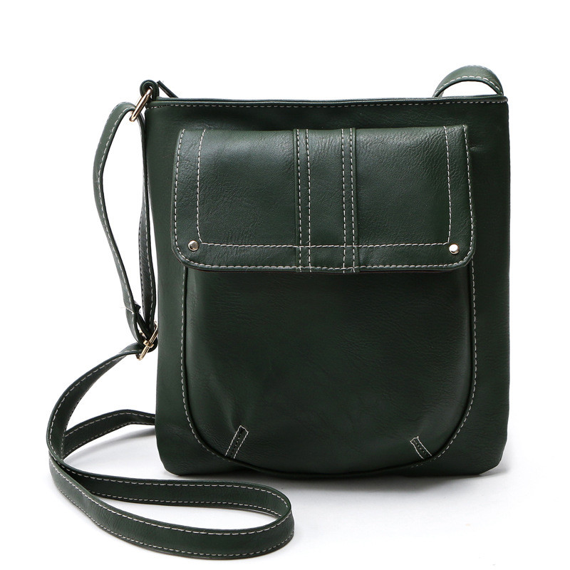 Wholesale- British Style Women Leather Handbags Vintage Designer Cross Body Bag Casual Bucket ...
