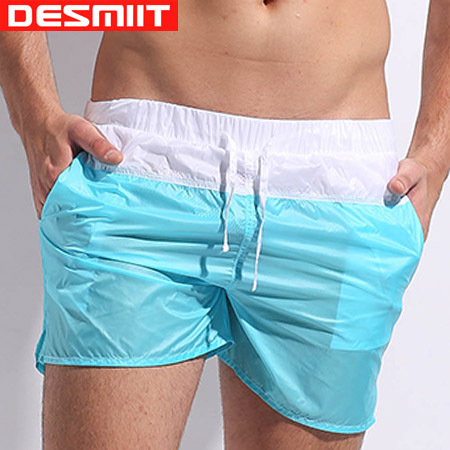 Men Beach Shorts Brand DESMIIT Sexy Mens Boxer Shorts Casual Trunks Quick Dry Thin Men Sport