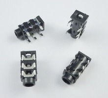 100pcs 3.5mm Stereo Audio Socket Phone Jack Connector 3-Pin PCB Mount