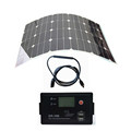 hotsale sunpower flexible solar panel 60W 12V 24V Aoto solar charge controller with USB functionm solar