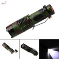 SANYI LED Mini Flashlight Camouflage Tactical Mini Torch 2000lm Zoomable 3 Modes Light Lamp Linternas for