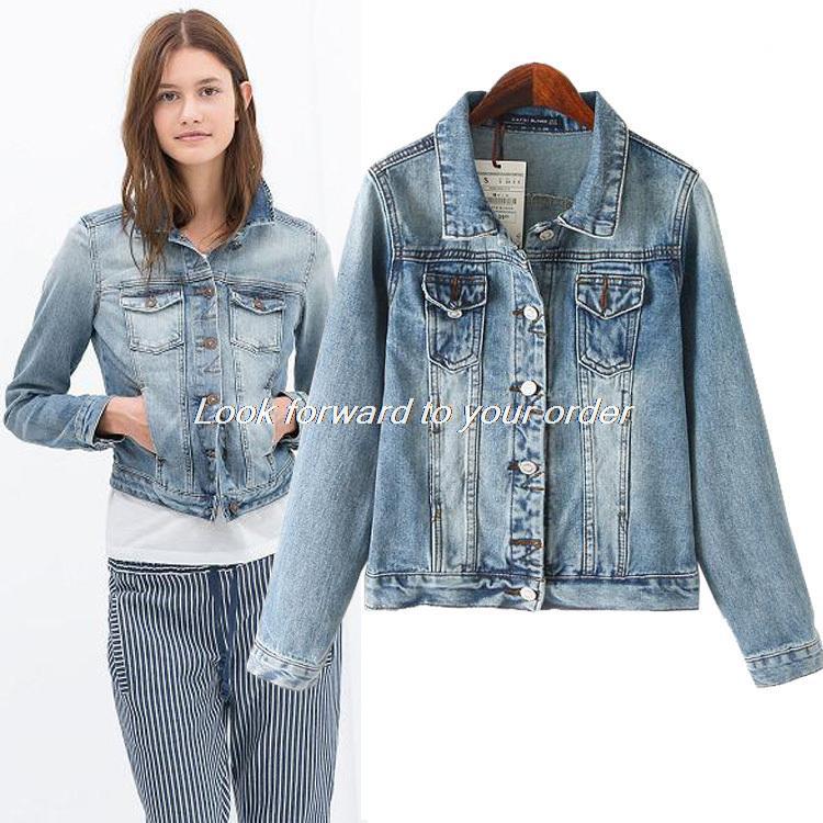 2014 Spring Winter Fashion Cool Ladies Denim Jacket Women Coat