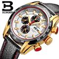Switzerland watches men luxury brand Wristwatches BINGER Quartz watch Chronograph Diver glowwatch B1163 4