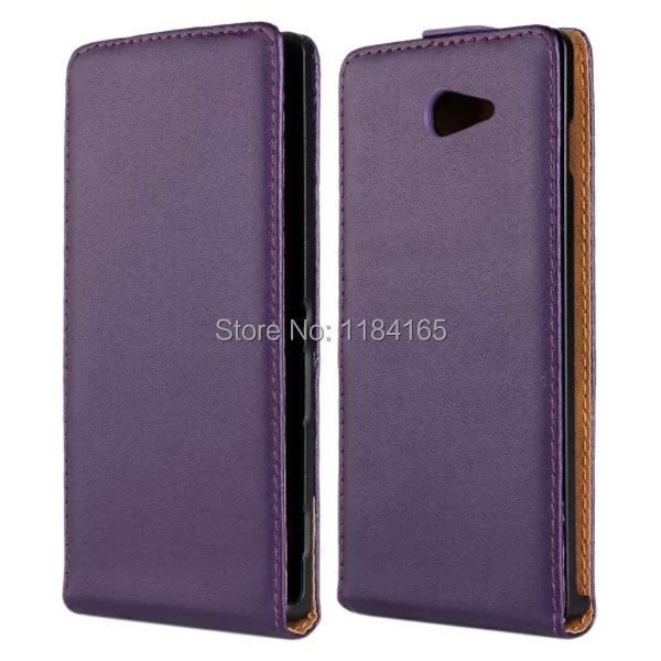 SONY-1119P_1_Fashion Vertical Flip Genuine Leather Holster Case for Sonyxperia m2 S50h