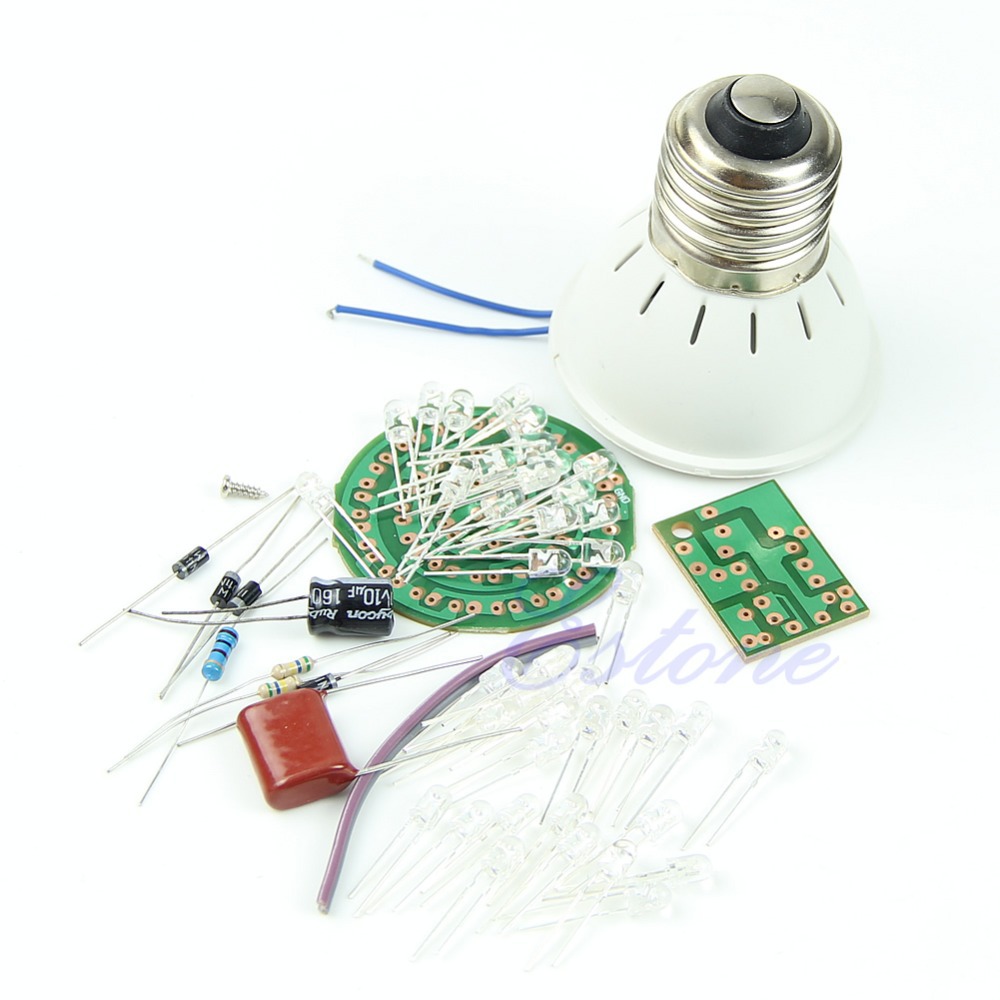 E79 1 Set Energy Saving Light 38 LEDs Lamps DIY Kits Electronic Suite