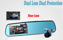 1080P 170 Degree Car Camera 1200 Mega Pixels Dual Lens With Rearview Mirror Dvr Recorder 4