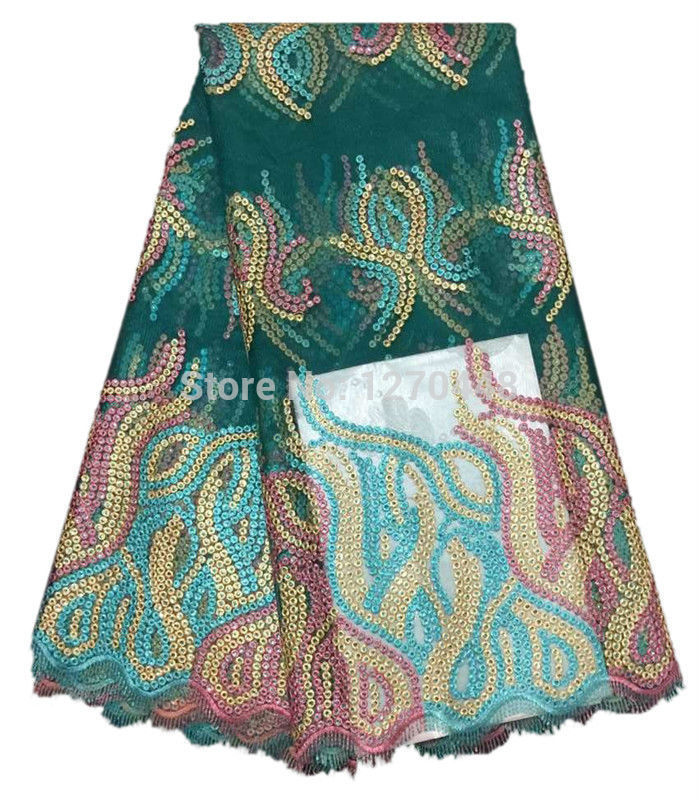 Здесь можно купить  Latest embroidered organza fabric tecido renda material for wedding dress 5pcs/lot MW51-6  Дом и Сад