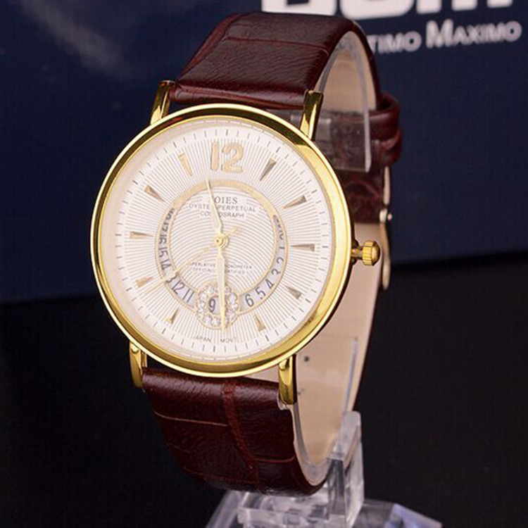 Perfect woman watches 2015 new watches leather strap brand fashion Circular calendar fashion leisure is contracted