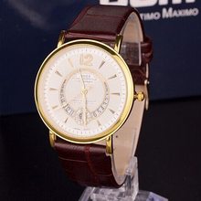 Mujer perfecta relojes, 2015 nuevos relojes, cuero de la correa marca moda, Circular calendario, ocio de moda se contrae y generosa