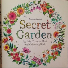 Горячая распродажа цифровой секретный сад один темно-серый сокровище книжка-раскраска для детей из взрослых стресс граффити книга , чтобы убить время