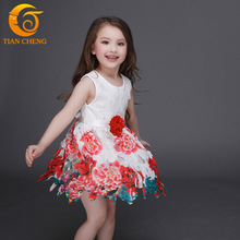 3-12T Girls Summer Dress Flower Girls Dresses For Party And Wedding Baby Girl Kids Princess Dress Girls Costumes For Teenagers