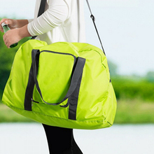 2016Fashion Foldable Travel Bag Duffle Waterproof Men Youth Korean Style Ultralight Large Vogue Fold Tote