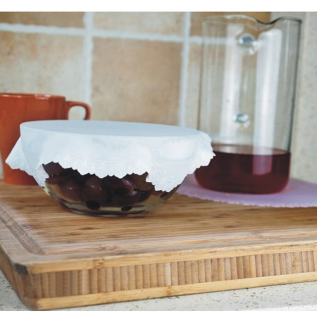 Multifunctional Plastic Wrap Консервант Пленка Крышка Кубка Легкий Вес Силиконовые Уплотнение Крышка Pad Декоративные Границы Кухонные Инструменты