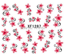 Min order is 10 mix order Water Transfer Nail Art Sticker Decal Beauty Sexy Snake Pink