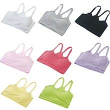 Women Cozy Sports Gym Multicolored Bras Crop Tops Solid Shirt Tank Tops Free shipping