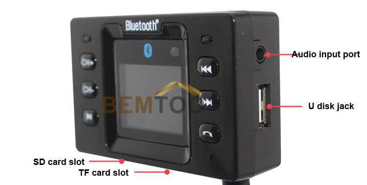   1.5    Bluetooth Car Kit FM   MP3      ,  