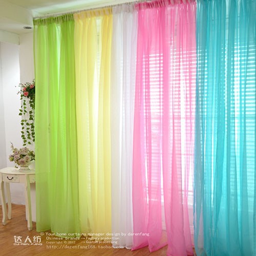 2015 Quality Finished Tulle Curtains for the Living Room Bedroom Kitchen Window Roman Blind , Valance , Gauze , Sheer Curtain (10)