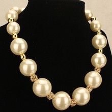 New 2015 Hot Chokers Necklaces Women Simulated Pearl Jewelry Trends Fashion Necklace For Gift Party Wedding
