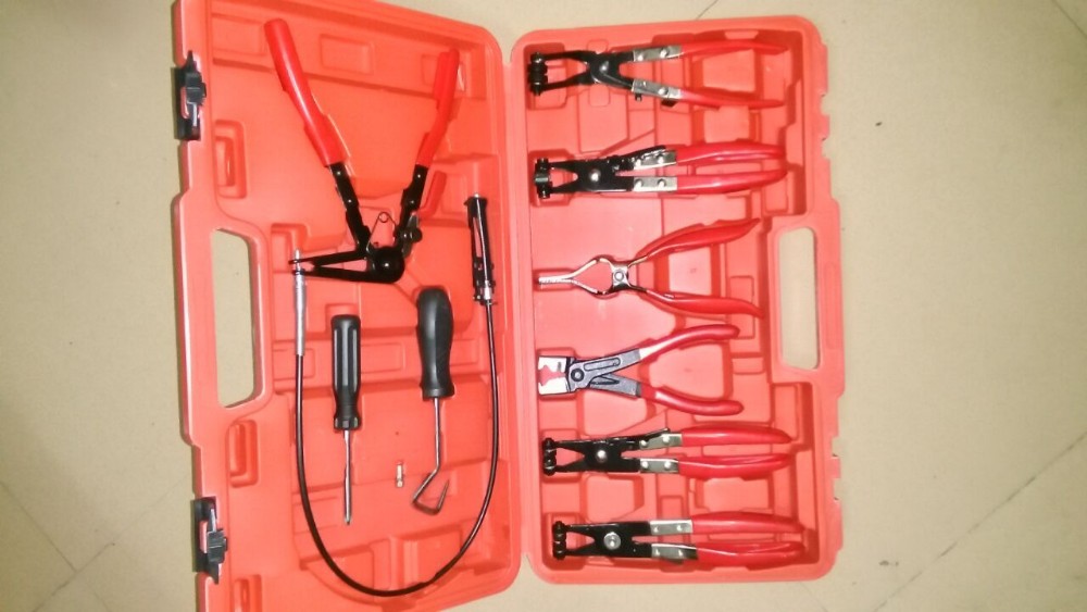 9 pcs Flexible Hose Clamp Pliers Kit Car Repair Tool Universal Set (3)