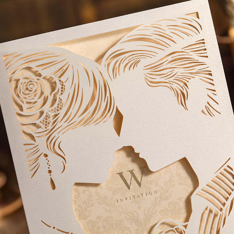 Lauren Paul S Rustic Screen Printed Fabric Wedding Invitations Laser Cut Wedding Invitations Supplieranufacturers At Alibaba