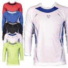 New Fashion Long Sleeve Fitness Mens T Shirts Sport Compression Mens Fitness T Shirts Exercise Sportswear