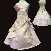 2016 New Girl Dresses Embroidery Mint Green Flower Girl Dresses For weddings Child Party Dress Plus Size 4-10 years Girls X-1545