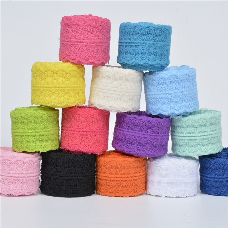 Description Picture 4 of item10Meters/Lot Width 45mm Lace Ribbons DIY Apparel Sewing & Fabric Lace Trimming Colorful Lace Tape