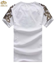 Plus Size Summer Style Floral T Shirt Men 5XL Sport Hip hop T Shirt Short Sleeve