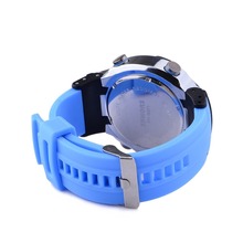 SHHORS Fashionable Colorful Silicon Wristband Multi fuction Casual Sport Watch Waterproof Color Sky Blue Waterproof