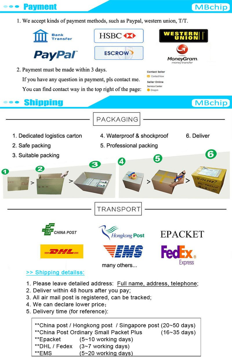 Payment shipping