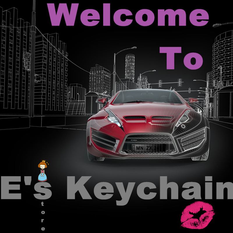 E\'s Car Logo Keychain
