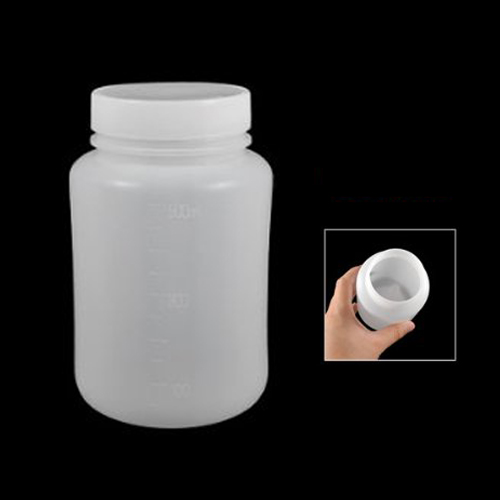 WSFS Wholesale Laboratory Chemical Storage Case White Plastic Widemouth Bottle 500mL