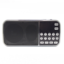 L 088AM Dual Band Rechargeable Portable mini pocket digital AM FM radio LED Flashlight with USB