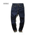 2016 European American Style Men Jeans Solid Plus Size New Design Slim Fashion Jeans For Men