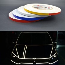 2015 Hot sale 4 colors 5m *1/1.5/2cm Roll Car Styling Super Reflective Garland Stickers Body-color Decorative Changed Lines