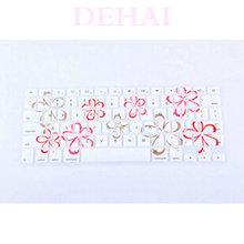 25pcsX Flower Bloom Blossom Silicone keyboard Skin Protector Cover Guard for Apple Macbook Pro Air 13″ 15″Pro Retina 13″ 15″ 17″