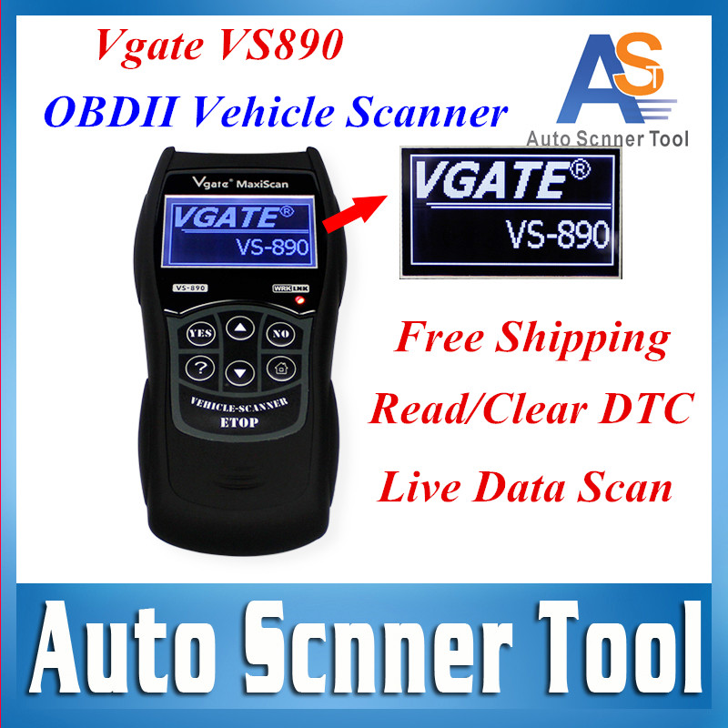 2016 новый OBD6 сканер Vgate VS890 код читателя Vgate MaxiScan VS-890 диагностический инструмент читать и ясно разных производителей Cars' DTCs в . с . 890