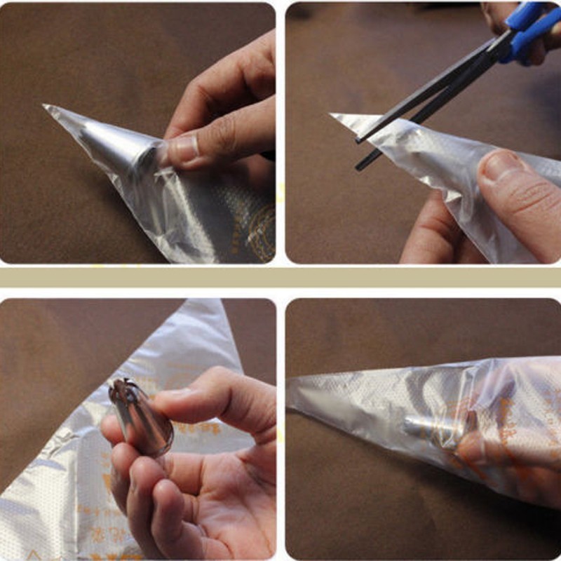 disposable piping bags and nozzles