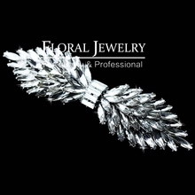 New 2015 Leaf Crystal Imitation Gemstone Bridal Hair Combs Bowknot Hairgrips Wedding Hair Accessories Hair Jewelry