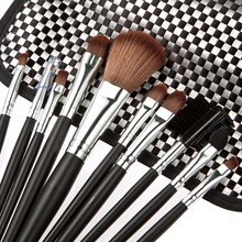 New Beauty 10Pcs New Cosmetic Makeup Brushes Set Make Up Brush Powder Eyeshadow Black pincel maquiagem