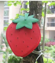 lolita favorite fruit pattern messenger bag lovely delicate sweet strawberry shape shoulder bag saucy ladiesbags